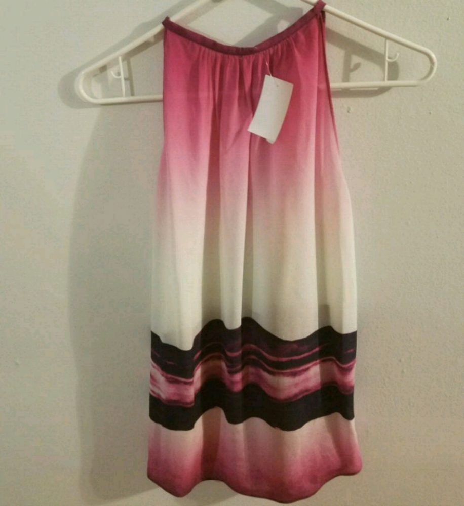 100% Silk NEW! sleeveless top - blouse (XS/S)
